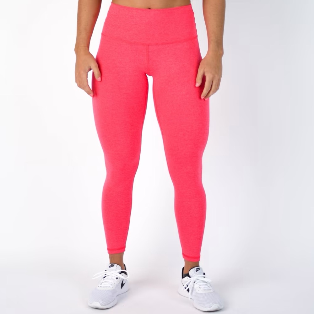 Heathered neon pink El Toro Fleo leggings 25” size small
